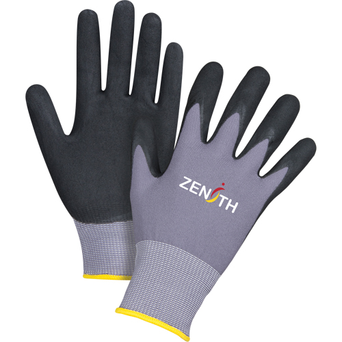 Gants ZX-1 de premi&egrave;re qualit&eacute; compatibles avec les &eacute;crans tactiles, 11/2T-Grand, R&ecirc;vetement Nitrile/Mousse de nitrile, Calibre 15, Enveloppe en Nylon Pryde Industrial Inc.