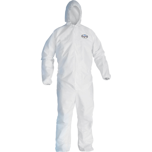 Kleenguard A45 Liquid/Particle Surface Prep & Paint Coveralls, Small, White, Microporous Pryde Industrial Inc.