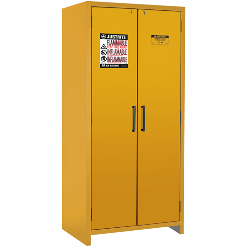 90-Minute EN Safety Storage Cabinet, 30 gal., 2 Door, 35.16" W x 76.89" H x 24.21" D Pryde Industrial Inc.