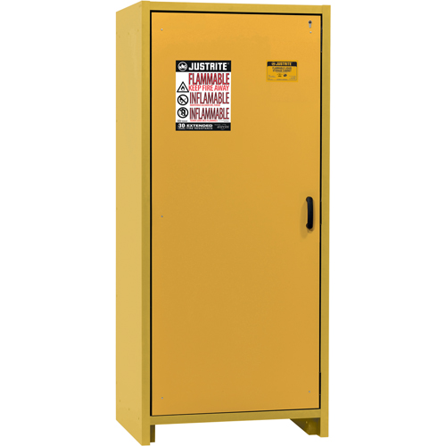 Armoire d'entreposage 30 minutes s&eacute;curitaire et conforme &agrave; la norme EN, 30 gal., 1 Porte(s), 34,02" La x 76,65" h x 24,21" p Pryde Industrial Inc.