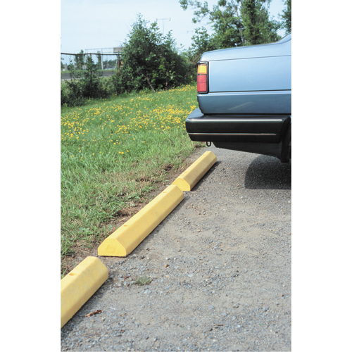 Car Stops, Plastic, 6' L, Yellow Pryde Industrial Inc.