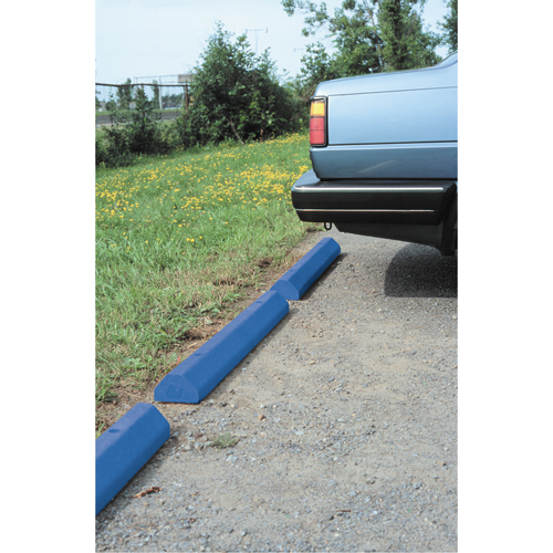 Car Stops, Plastic, 6' L, Blue Pryde Industrial Inc.