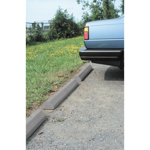 Car Stops, Plastic, 6' L, Grey Pryde Industrial Inc.
