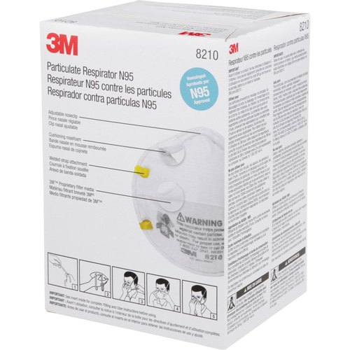 8210 Particulate Respirators, N95, NIOSH Certified Pryde Industrial Inc.