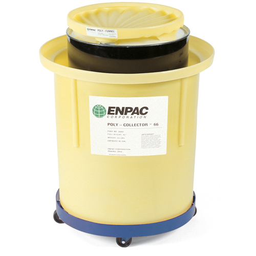 Poly-Collector 66 avec baril en acier, 32,5" dia. x 42" h, Cap. de d&eacute;versement 70 gal. US Pryde Industrial Inc.