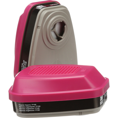 6000 Series Respirator Cartridges, Gas/Vapour Cartridge, Organic Vapour/P100 Pryde Industrial Inc.