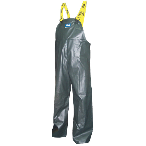 Journeyman&reg; Bib Pants, 4X-Large, Polyester/PVC, Green Pryde Industrial Inc.