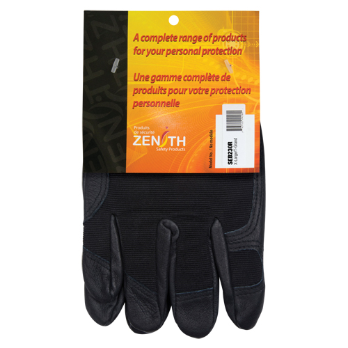 Gants pour m&eacute;canicien ZM300, Paume Cuir fleur, Taille T-Grand Pryde Industrial Inc.