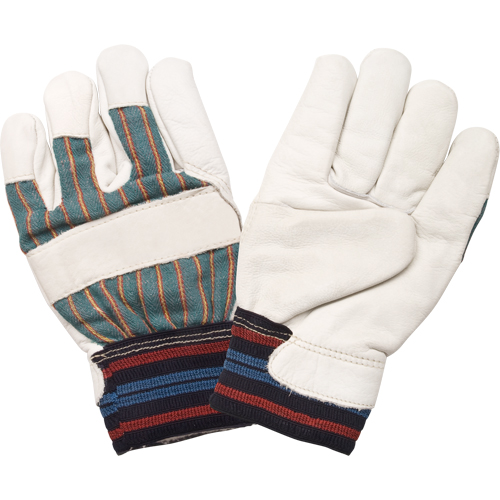 Gant pour le travail doubl&eacute;s pour l'hiver r&eacute;sistant &agrave; l'abrasion, Moyen, Paume en Cuir fleur de vache, Doublure en Molleton de coton Pryde Industrial Inc.