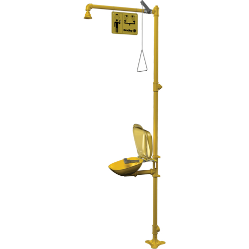 Combinaison de douche d'urgence & douche oculaire Halo Pryde Industrial Inc.