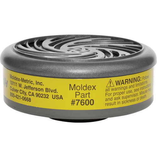 Filtres pour respirateur s&eacute;rie 7000/9000, Cartouche gaz/vapeur, Gaz multiples/Vapeur organique Pryde Industrial Inc.