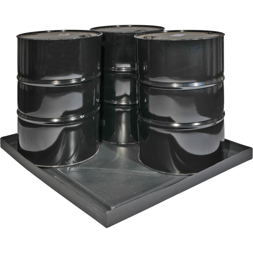 Econo Spill Shells, 51" L x 47" W x 5" H, 36 US gal. Spill Capacity Pryde Industrial Inc.