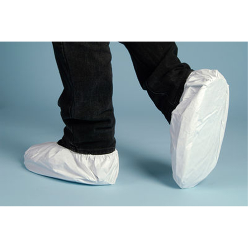 Shoe Covers, Large, Microporous, White Pryde Industrial Inc.