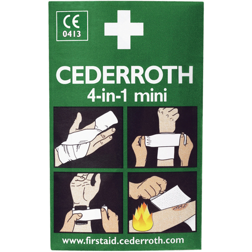 Coagulant 4-dans-1 Cederroth, 5" lo x 3" la Pryde Industrial Inc.