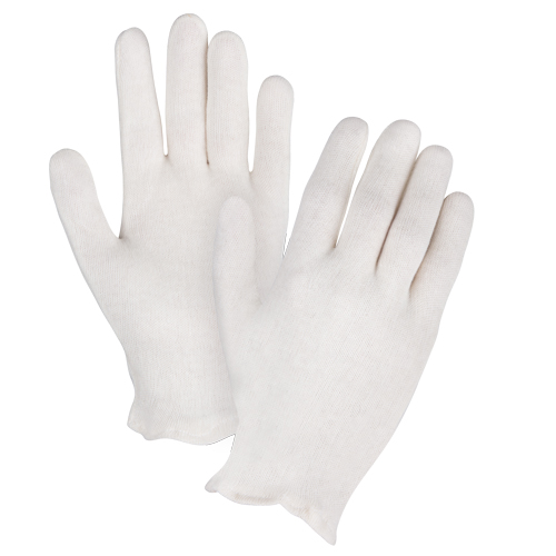 Mediumweight Inspection Gloves, Poly/Cotton, Hemmed Cuff, Men's Pryde Industrial Inc.
