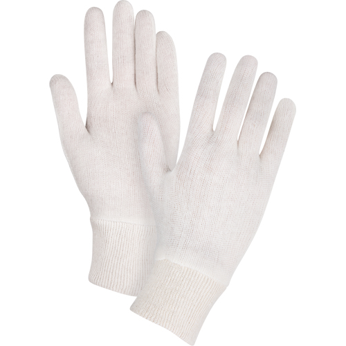 Mediumweight Inspection Gloves, Poly/Cotton, Knit Wrist Cuff, Men's Pryde Industrial Inc.