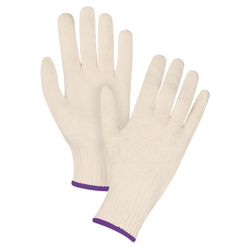 Gants en tricot d'usage standard, Poly/coton, Calibre 7, T-petit Pryde Industrial Inc.