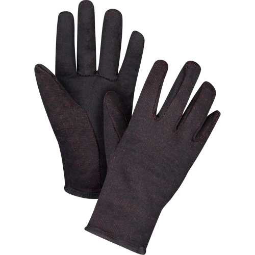 Jersey Gloves, Large, Brown, Red Fleece, Slip-On Pryde Industrial Inc.