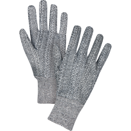 Jersey Gloves, Large, Salt & Pepper, Unlined, Knit Wrist Pryde Industrial Inc.