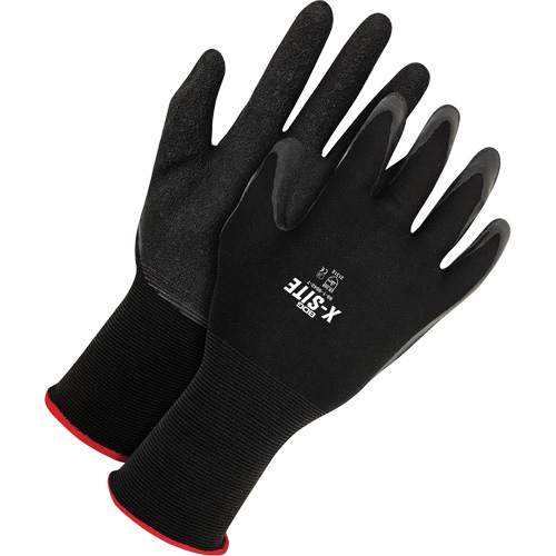 Gants enduits X-Site, Petit, R&ecirc;vetement Latex, Calibre 15, Enveloppe en Nylon Pryde Industrial Inc.