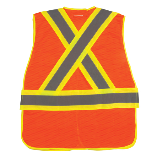 CSA Compliant High Visibility Surveyor Vest, High Visibility Orange, Medium, Polyester Pryde Industrial Inc.