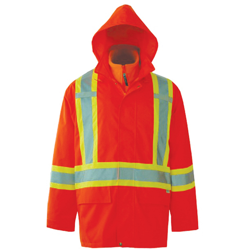 Journeyman 3-in-1 Safety Jackets, Polyester, High Visibility Orange, Small Pryde Industrial Inc.