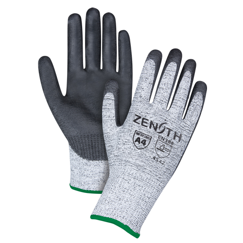 Gants &eacute;lastiques sans coutures r&eacute;sistants &agrave; la coupe, Taille Moyen/8, Calibre 13, Rev&ecirc;tement Polyur&eacute;thane, Enveloppe en PEHP, ANSI/ISEA 105 niveau 4/EN 388 niveau 5 Pryde Industrial Inc.