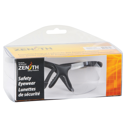 Lunettes de s&eacute;curit&eacute; s&eacute;rie Z1800 avec verres de lecture, Anti-&eacute;gratignures, Transparent, Dioptrie 2,5 Pryde Industrial Inc.