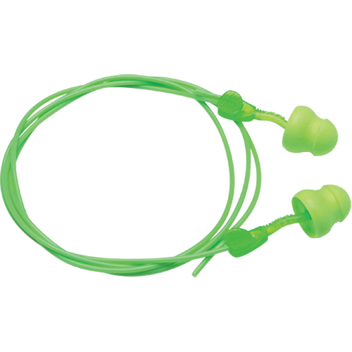 Bouchons d'oreilles en mousse Glide, Vrac - Boîte, Avec cordon Pryde Industrial Inc.