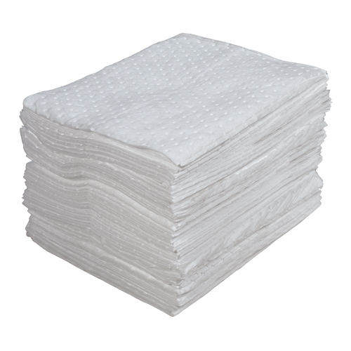 Premium Laminated (SMS) Sorbent Pads, Oil Only, 15" x 17", 30 gal. Absorbancy Pryde Industrial Inc.
