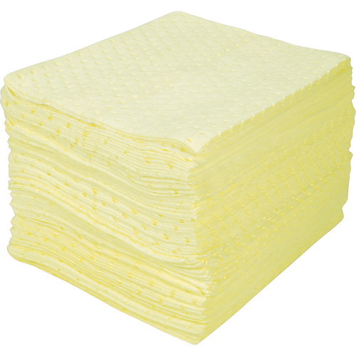 Feuilles absorbantes li&eacute;es de premi&egrave;re qualit&eacute;, Mati&egrave;res dangereuses, 15" x 18", 30 gal. d'absorption Pryde Industrial Inc.