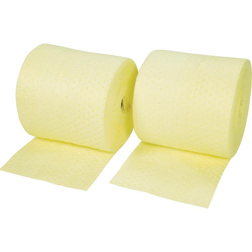 Rouleaux absorbants li&eacute;s de premi&egrave;re qualit&eacute;, Lourd, 150' lo x 15" la, Absorption 25 gal. Pryde Industrial Inc.