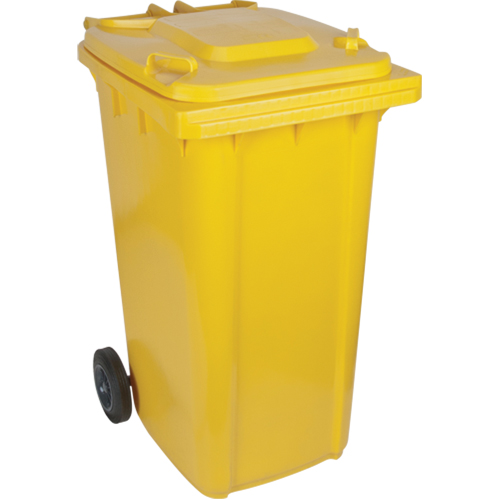 Yellow Mobile Container, Polyurethane, 63 Gallons/63 US gal. Pryde Industrial Inc.