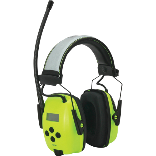 Howard Leight Sync Radio Hi-Visibility Earmuffs, Headband Style, 25 dB Pryde Industrial Inc.