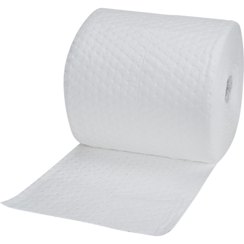 Industrial-Grade Fine Fibre Sorbent Rolls, Heavyweight, 150' L x 15" W, 35 Gal. Absorbancy Pryde Industrial Inc.