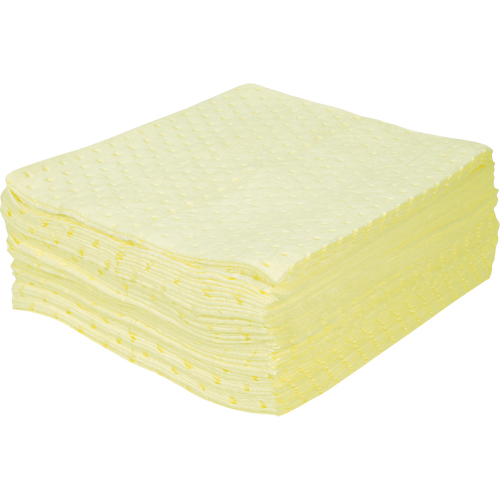 Premium Bonded Sorbent Pads, Hazmat, 15" x 17", 15 gal. Absorbancy Pryde Industrial Inc.