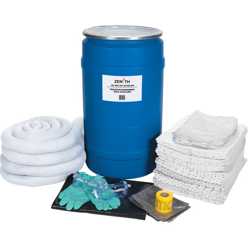 Spill Kit, Oil Only, Drum, 30 US gal. Absorbancy Pryde Industrial Inc.