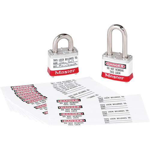 &eacute;tiquettes d'identification &agrave; photo pour cadenas en thermoplastique Zenex Pryde Industrial Inc.