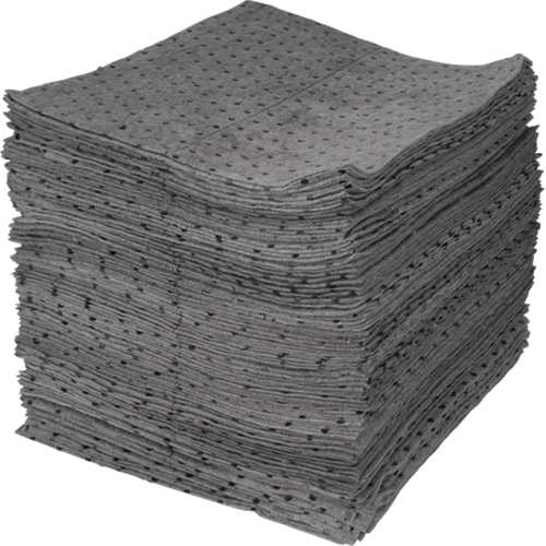 Feuilles absorbantes li&eacute;es de premi&egrave;re qualit&eacute;, Universel, 15" x 17", 30 gal. d'absorption Pryde Industrial Inc.