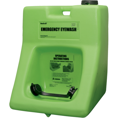 Fendall Porta Stream&reg; II Eyewash Station, Pressurized, 16 gal. Capacity, Meets ANSI Z358.1 Pryde Industrial Inc.