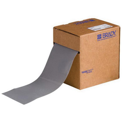 Ruban de marquage pour planchers ToughStripe, 4" x 100', Polyester, Gris Pryde Industrial Inc.