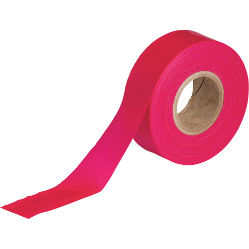 Ruban pour signalisation, 1,188" la x 150' lo, Rouge fluorescent Pryde Industrial Inc.