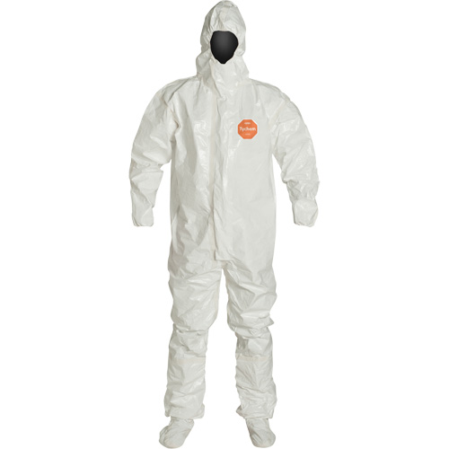 Combinaison &agrave; capuchon, Tychem 4000, 2T-Grand, Blanc Pryde Industrial Inc.