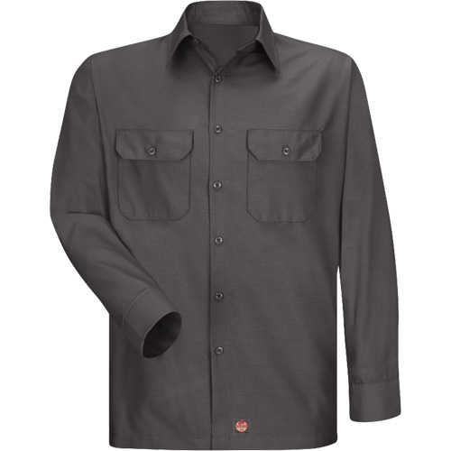 Chemise &agrave; manches longues en tissu ind&eacute;chirable, Hommes, 3T-Grand, Charbon Pryde Industrial Inc.