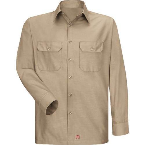Chemise &agrave; manches longues en tissu ind&eacute;chirable, Hommes, 3T-Grand, Khaki Pryde Industrial Inc.
