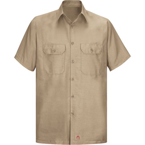 Chemise &agrave; manches courtes en tissu ind&eacute;chirable, Hommes, 3T-Grand, Khaki Pryde Industrial Inc.