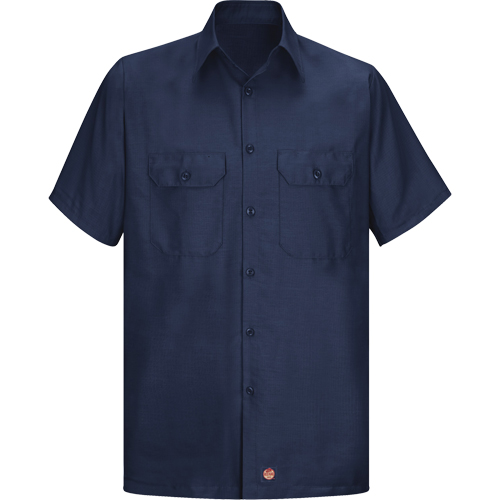 Chemise &agrave; manches courtes en tissu ind&eacute;chirable, Hommes, 3T-Grand, Bleu marine Pryde Industrial Inc.