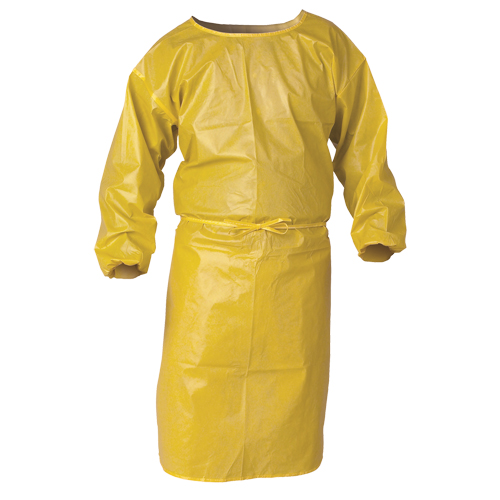KleenGuard Chemical Spray Protective Smock, Polypropylene, Yellow, 34" W x 52" L Pryde Industrial Inc.