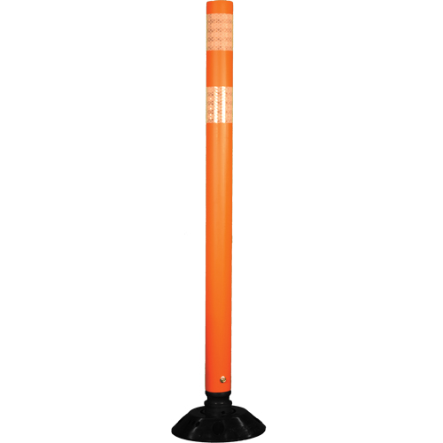 Impact Resistant Delineator, 48" H, Orange Pryde Industrial Inc.