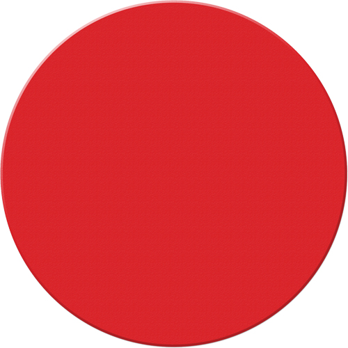 Marqueurs all&eacute;g&eacute;e/5S Armor Stripe, Cercle, 6" lo x 6" la, Rouge, Plastique Pryde Industrial Inc.